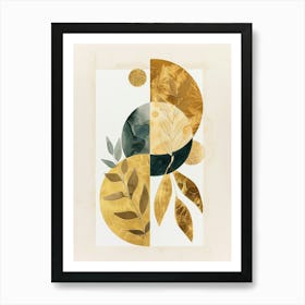 Gold Leaf Print 8 Art Print