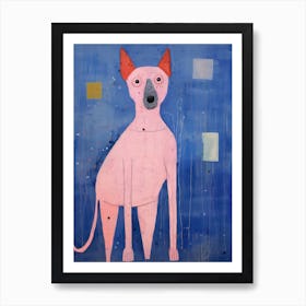 Playful Illustration Of Dog For Kids Room 4 Art Print