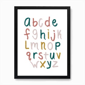 Boho2 Alphabet 2 Art Print