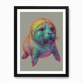 Seal Canvas Print 1 Art Print