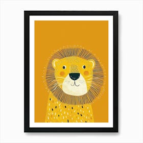 Yellow Lion 6 Art Print