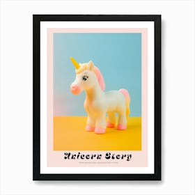 Pastel Toy Unicorn Photography 7 Poster Art Print