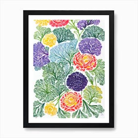 Rapini Marker vegetable Art Print