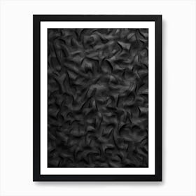 Black Art Textured 10 Art Print