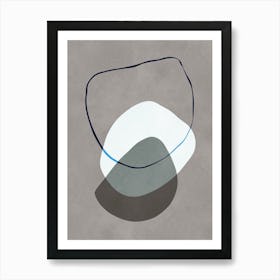 Abstract expressive forms 4 Art Print