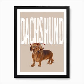 Dachshund Template Art Print