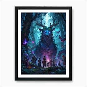 Forest In The Night Art Print