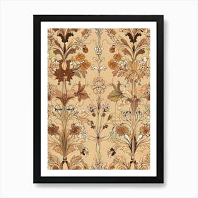 Floral Wallpaper 2 Art Print