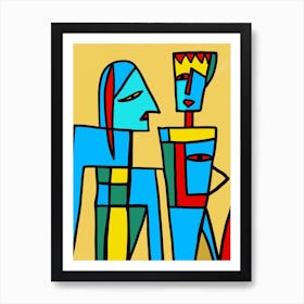 Mother and son Art Print