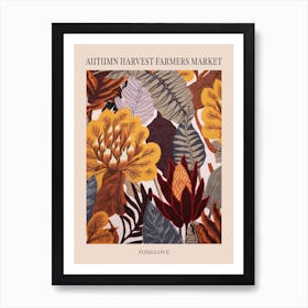 Fall Botanicals Foxglove 2 Poster Art Print