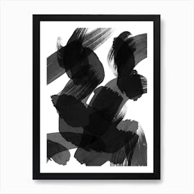 Black Paint Art Print