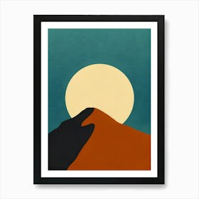 Sunset In The Desert 4 Art Print