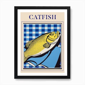 Catfish Seafood Poster Art Print