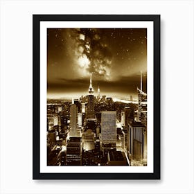 New York City At Night 23 Art Print