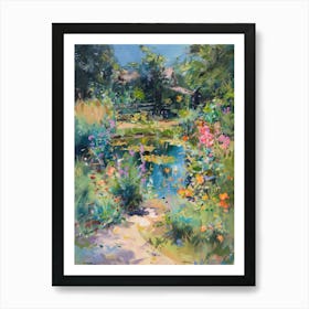  Floral Garden Fairy Pond 5 Art Print