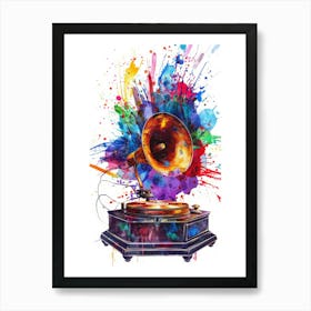 Gramophone Art Print