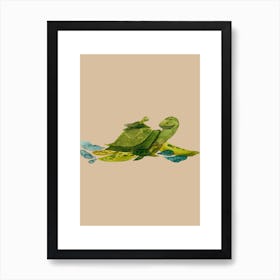 Parent Turtle And Baby Art Print