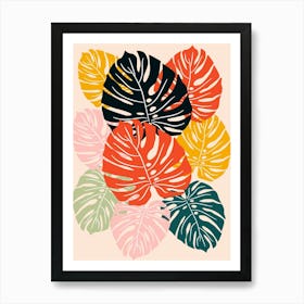 Monstera Leaves Art Print