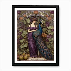 Fig And Peacock Purple Walter Crane Art Print 1 1 Art Print