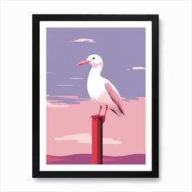 Minimalist Albatross 2 Illustration Art Print