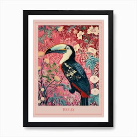 Floral Animal Painting Toucan 3 Poster Art Print