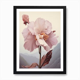 Floral Illustration Orchid 3 Art Print