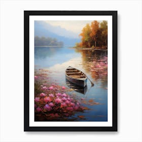 Boat On The Lake Art Print