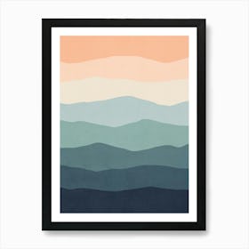 Minimal Waves 139 Art Print