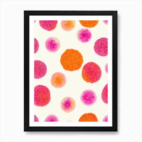 Raspberry 4 Painting Fruit Art Print