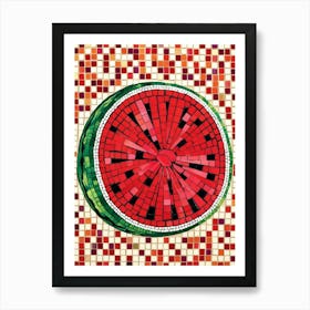 Watermelon Mosaic 2 Art Print