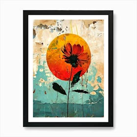 Sunset Flower Art Print