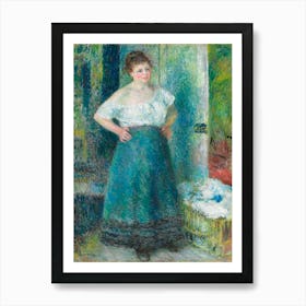 The Laundress, Pierre Auguste Renoir Art Print
