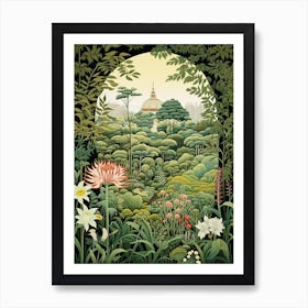 Shanghai Botanical Garden China Henri Rousseau Style 2 Art Print