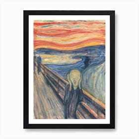 The Scream, Edvward Much Art Print