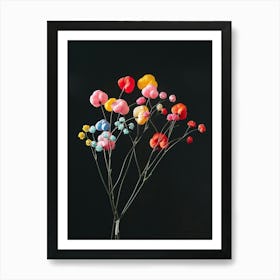 Bright Inflatable Flowers Gypsophila 1 Art Print