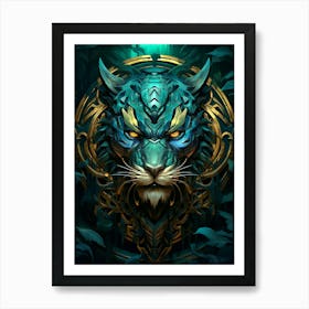 Tiger Head Art Print