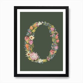 O Olive Alphabet Letter Art Print