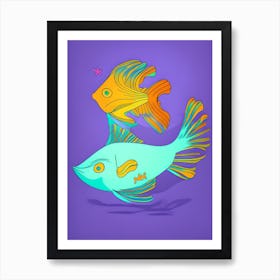 FishingFish02 Art Print