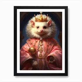 King Of The Hedgehog Art Print