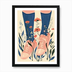 Spring Flowers And Sneakers 10 Art Print