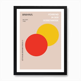 Bauhaus Fuhrend Herren Mode Art Print