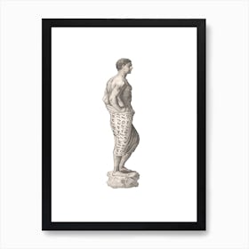 Statue Of A Man, James Heath Art Print