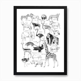 Jungle Animal Art Print