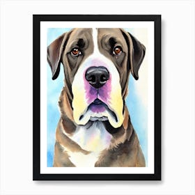 Cane Corso 3 Watercolour Dog Art Print