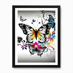 Butterfly Wallpaper 15 Art Print