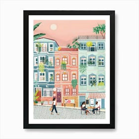 Balat Istanbul Travel Art Print