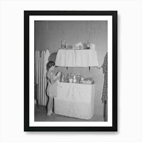 Cupboards In Row Shelter For Farm Worker At The Fsa (Farm Security Administration) Labor Camp Art Print