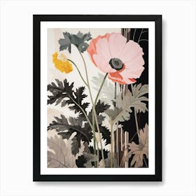 Flower Illustration Poppy 1 Art Print