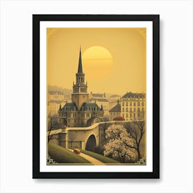 City At Sunset Poster