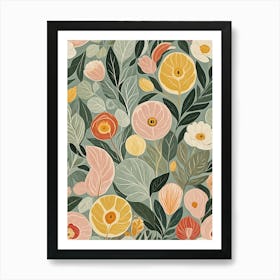 Floral Bliss 1 Art Print